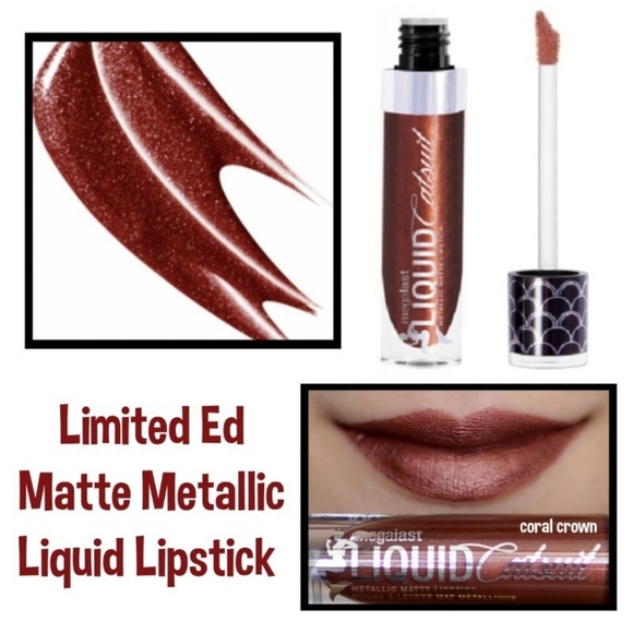 LE MATTE METALLIC LIQUID LIPSTICK in Coral crown - Picture 4 of 10
